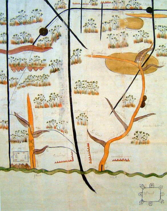 План Ельца и окрестностей 1692 г.