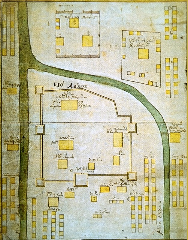 План города Данкова около 1722 г.