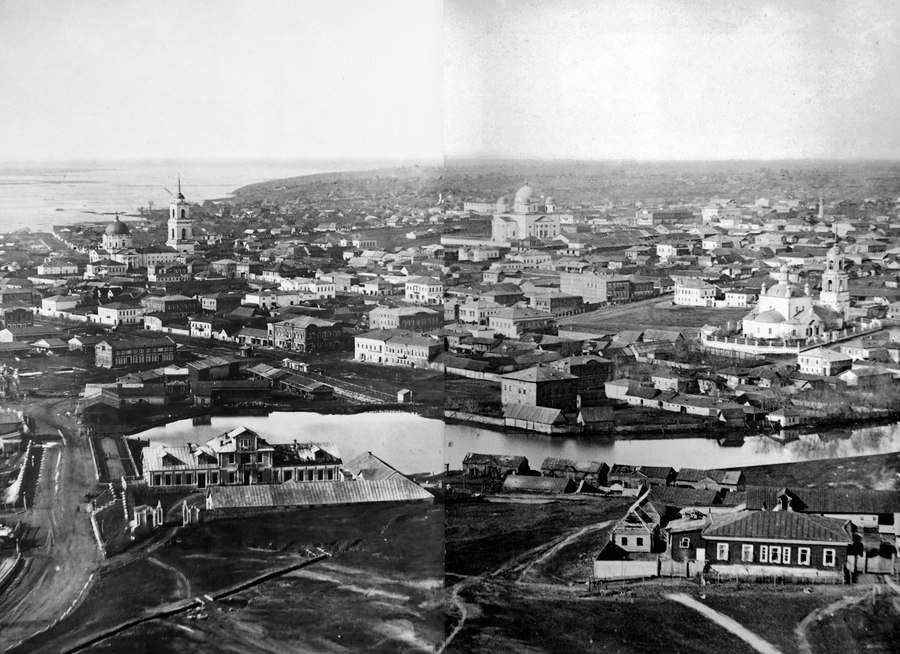 Вид на южную часть Липецка 1883 г.