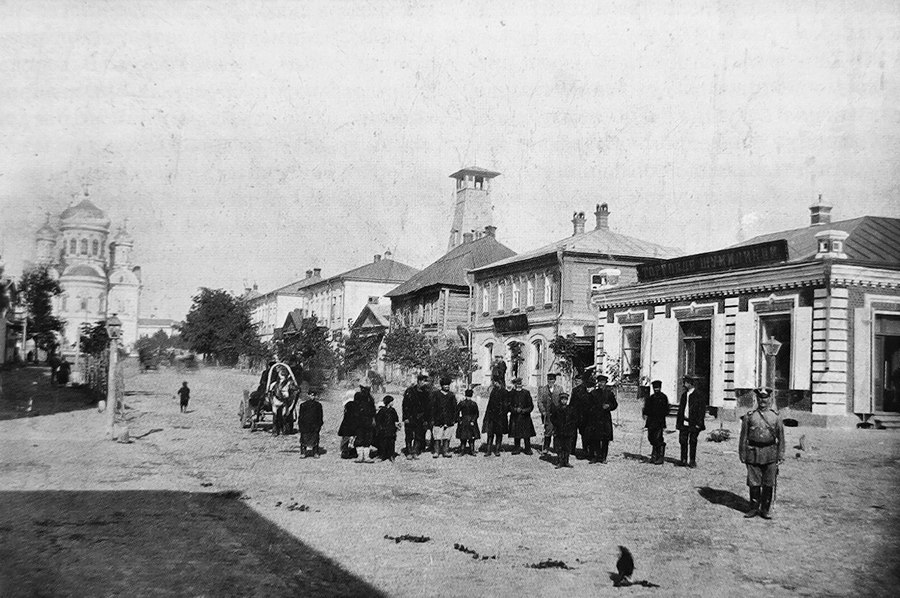 Московская улица города Данкова. Фото начала XX в.