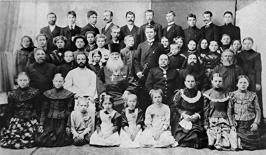 Хор Тихвинского собора Данкова, 1910 г.