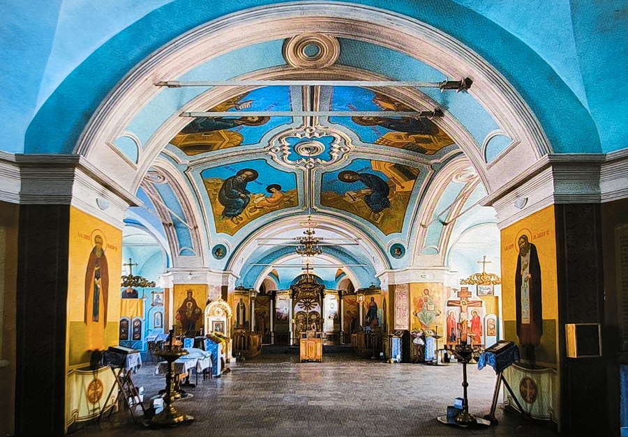 Внутренний вид Тихвинского собора Данкова, 2011 г.