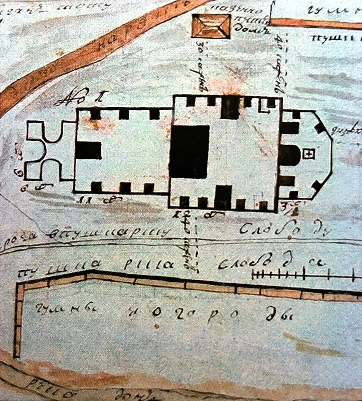 План Пятницкого храма Данкова