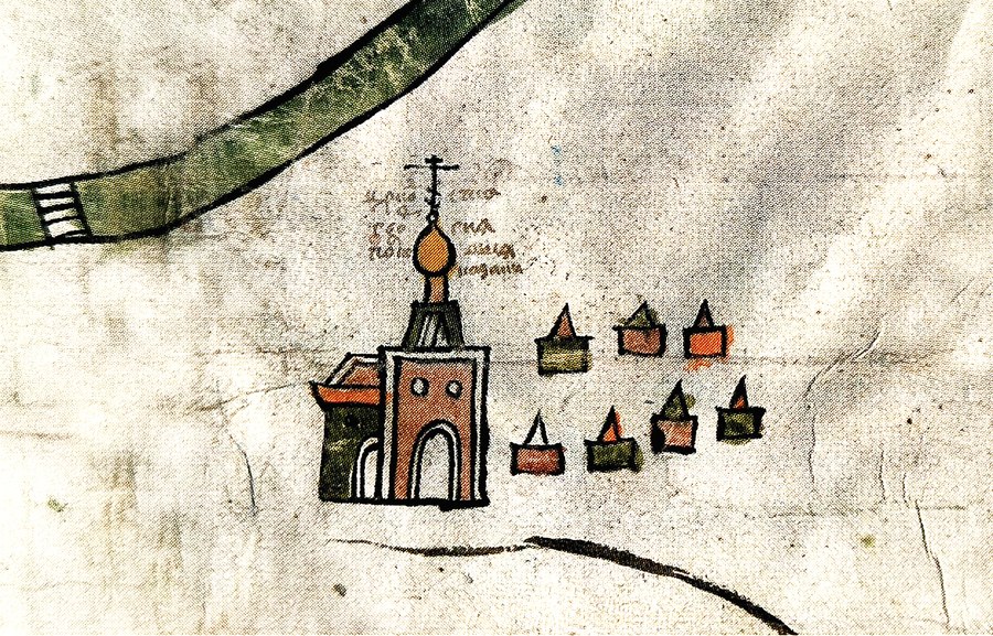 Георгиевский храм на плане Данкова