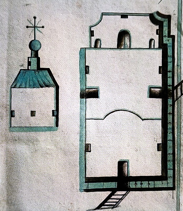 Чертёж Георгиевского храма города Данкова