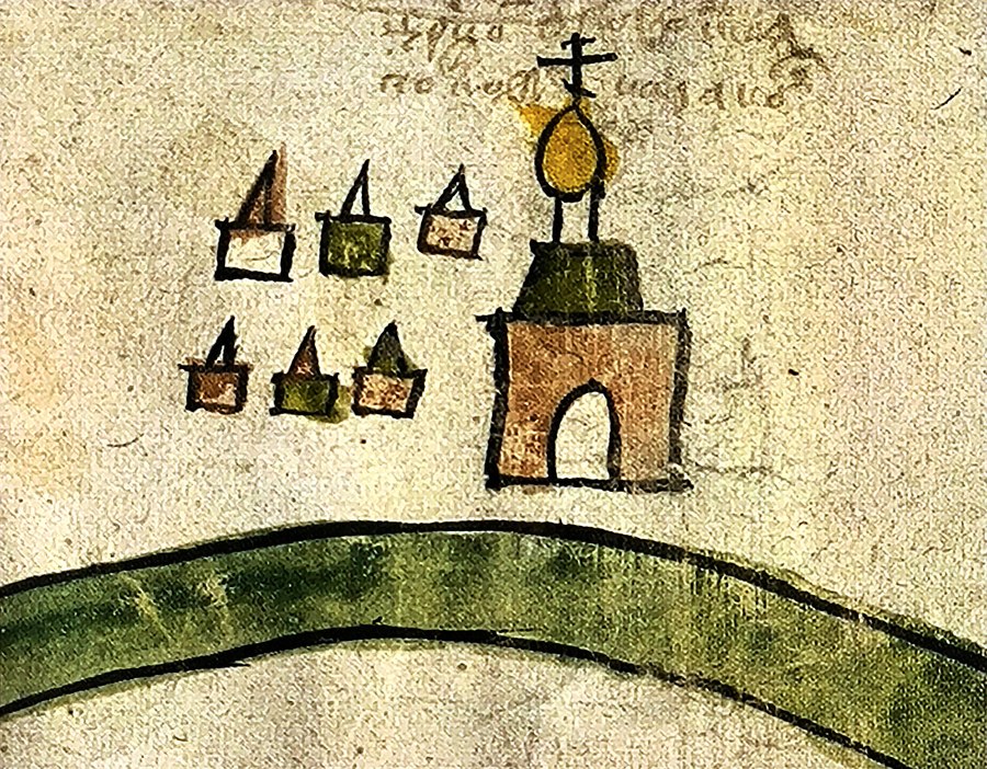 Богословский храм на плане Данкова