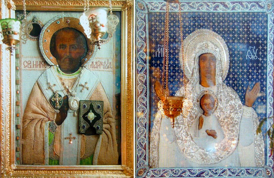 Иконы святителя Николая Чудотворца и Божией Матери «Знамение»