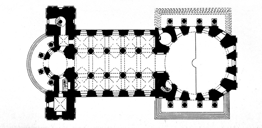 План Владимирского храма в селе Баловнево
