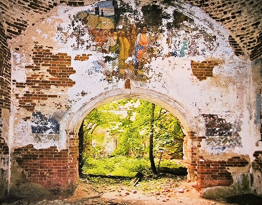 Сохранившиеся росписи храма Сошествия Святого Духа