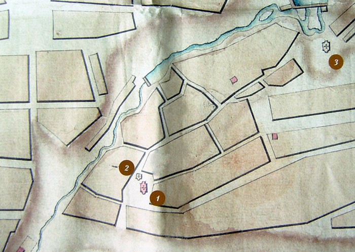 Фрагмент плана города Ельца 1778 г.