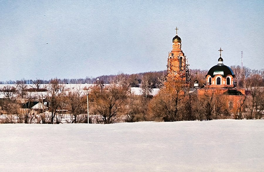 Вид на село Малинки и Троицкий храм