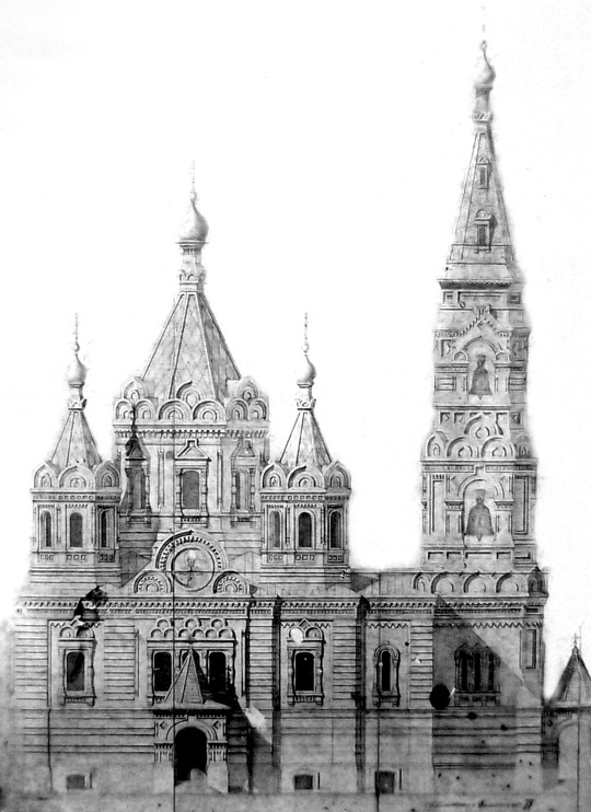Проект храма Елецкой иконы Божией Матери 1893 года