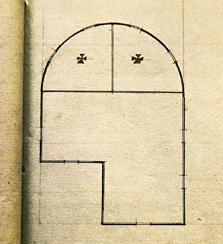 План Христорождественского храма села Перехваль