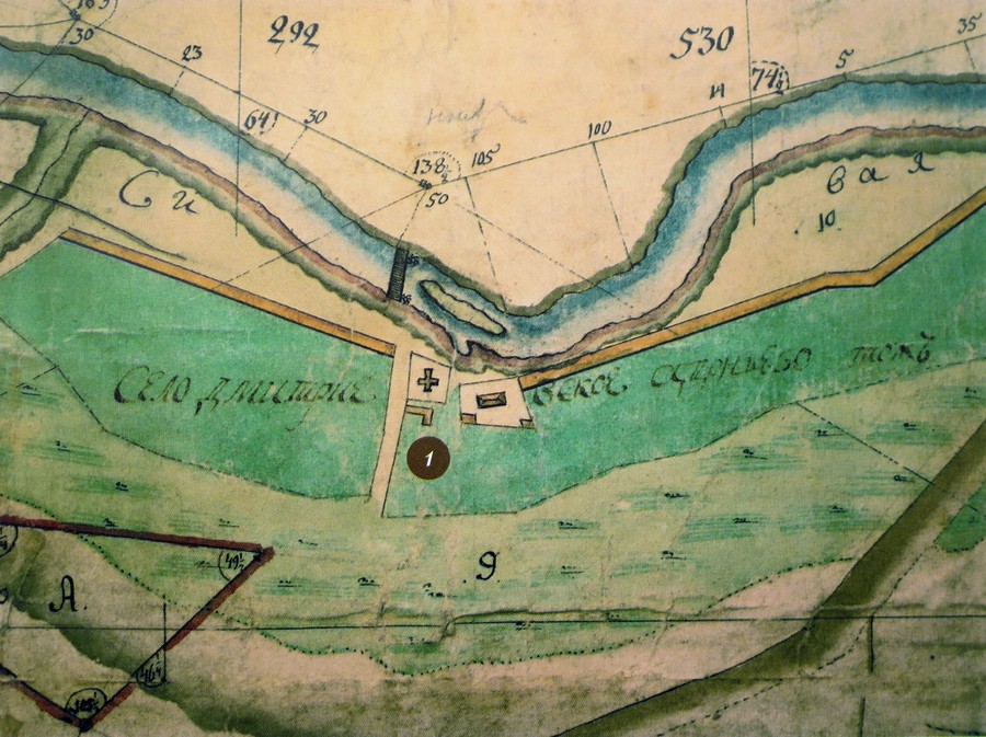 План с. Троекурово 1781 года