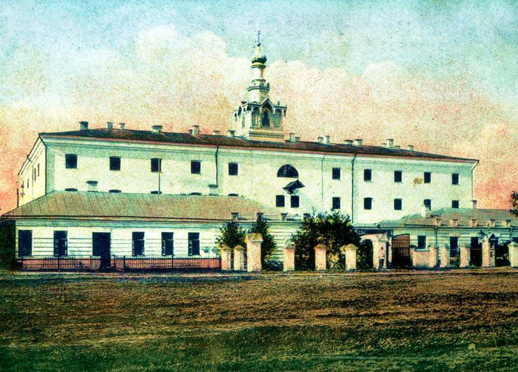 Тюремный замок на открытке начала XX века