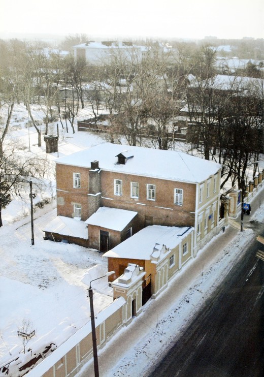Вид на Детский парк от пожарной каланчи на ул. Коммунаров