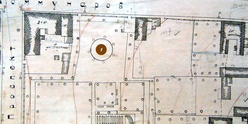 Фрагмент плана города Ельца 1931 года