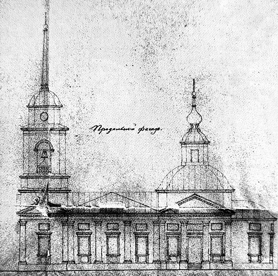 Проект перестройки Преображенского храма села Хитрово